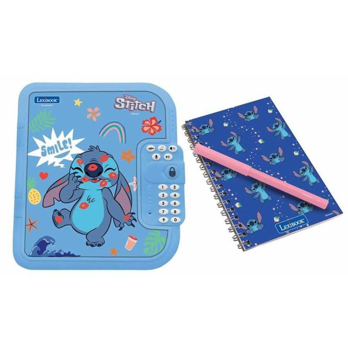 Lexibook Cuaderno Diario Secreto Electrónico Disney Stitch con Código, Luces y Sonido - 24,1x6,5x18 cm 13 Lexibook Cuaderno Diario Secreto Electrónico Disney Stitch con Código, Luces y Sonido - 24,1x6,5x18 cm 13