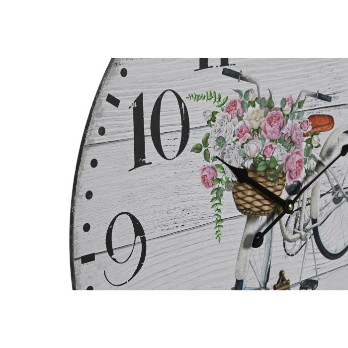 DKD Home Decor Reloj de Pared Shabby Multicolor 58 x 58 x 8 cm (2 Unidades) 1