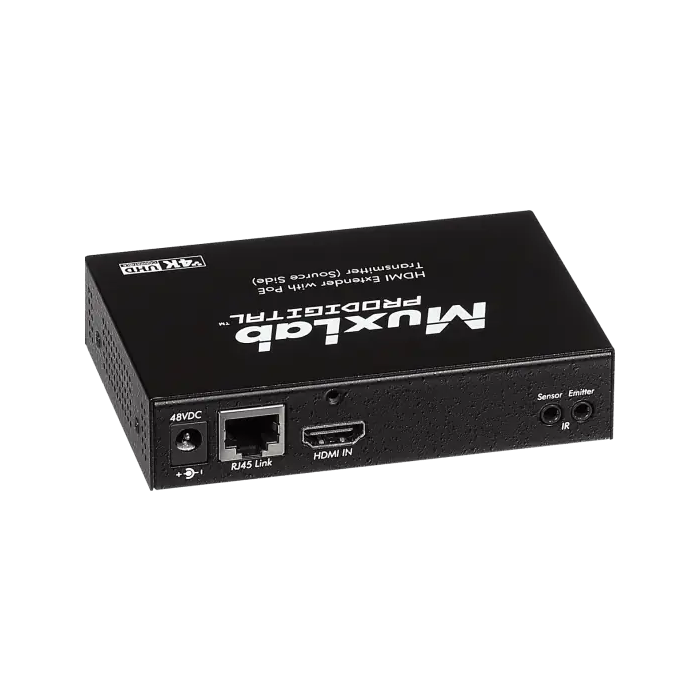 MUXLAB Transmisor HDMI HDBT UHD 4K - Emisor de Señal con Transmisión Hasta 70m en 1080p y 40m en 4K/30 1