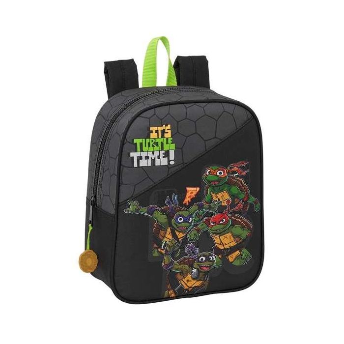 Mochila Escolar Teenage Mutant Ninja Turtles Negro Gris 22 x 27 x 10 cm