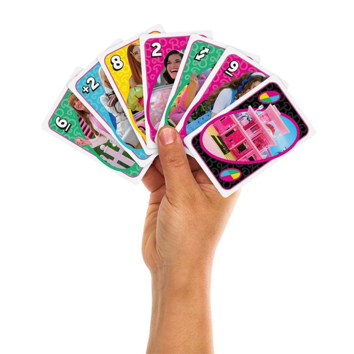Uno Juego De Cartas Barbie The Movie HPY59 Mattel Games +7 Años 3