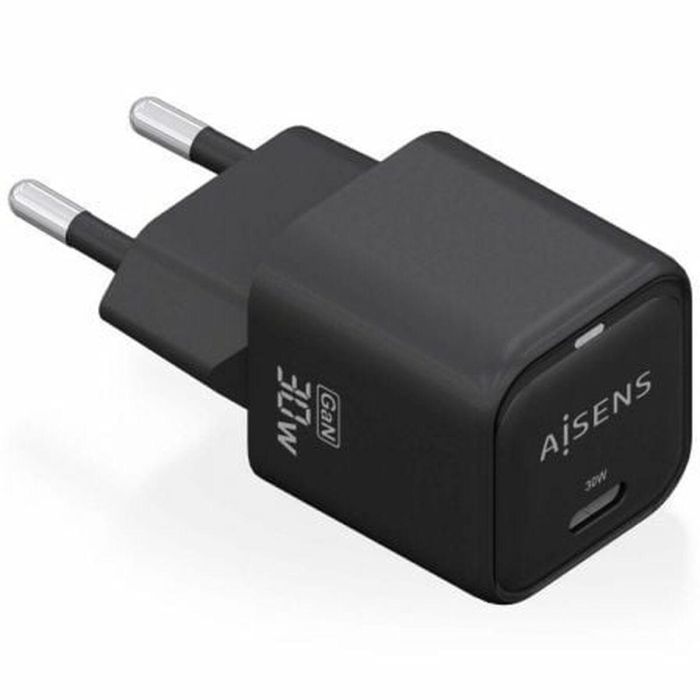AISENS - CARGADOR GaN 30W, 1xUSB-C PD3.0 QC4.0, NEGRO AISENS - CARGADOR GaN 30W, 1xUSB-C PD3.0 QC4.0, NEGRO