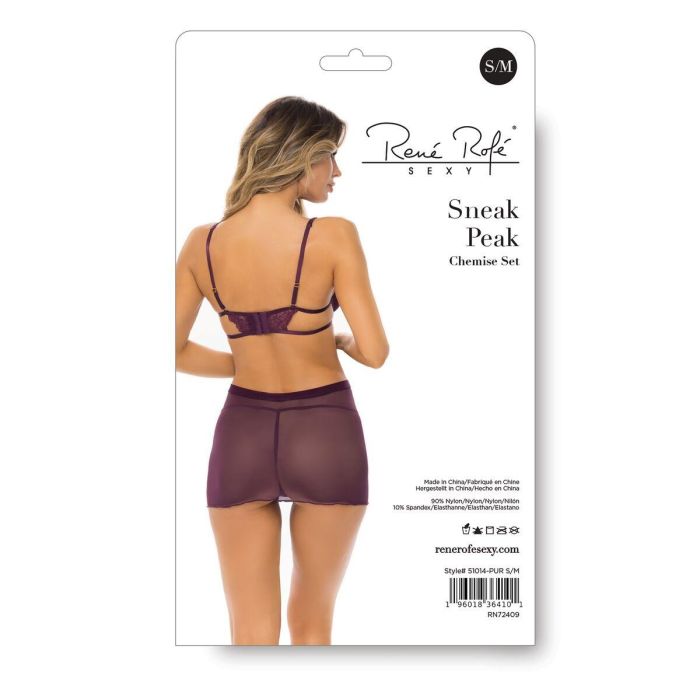 Salto de Cama René Rofé Morado S/M 3 Salto de Cama René Rofé Morado S/M 3