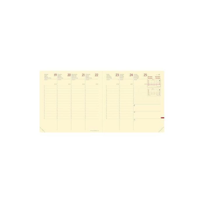 Recambio Agenda Anual (2026) Quo Vadis Executif Prestigio Sp 160X160 S/V 2 Pag.