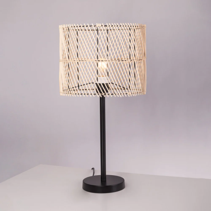 Lámpara de Mesa Porbandar SKD-T1020 Ratán 0 Lámpara de Mesa Porbandar SKD-T1020 Ratán 0