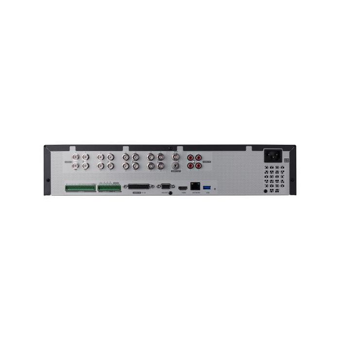 Hanwha Grabador de vídeo DVR 16 canales 5en1 HDMI/VGA H.265 coaxial 8HDD Wisenet 3