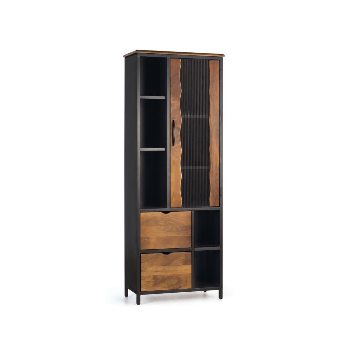GINER Y COLOMER Vitrina Industrial de Madera de Mango y Metal 198 cm