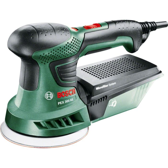 Bosch PEX300AE Lijadora Orbital Aleatoria Universal de 270W, ideal para Acabados Finos y Múltiples Superficies, Diseño Ergonómico 16 Bosch PEX300AE Lijadora Orbital Aleatoria Universal de 270W, ideal para Acabados Finos y Múltiples Superficies, Diseño Ergonómico 16