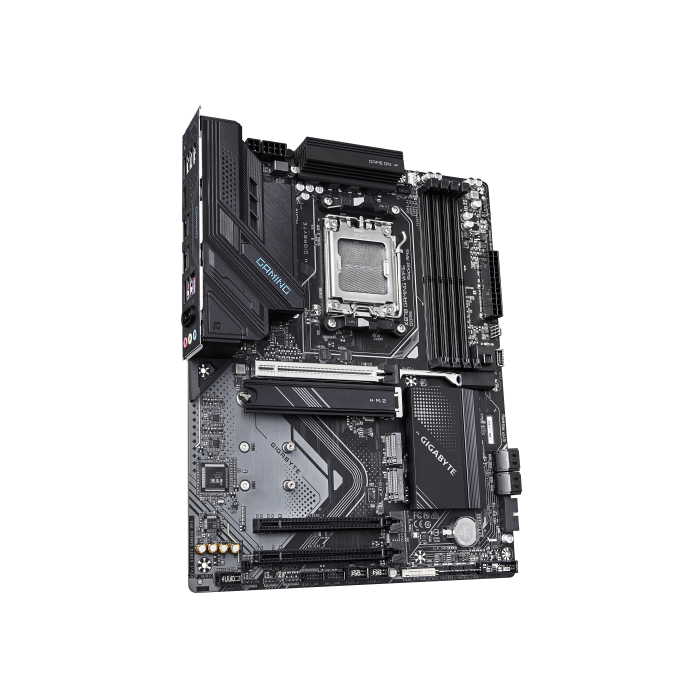 GIGABYTE X870 GAMING WIFI6 Placa Base - Compatible con CPUs AMD Ryzen 9000, VRM de 8+2+2 fases, hasta 8000MHz DDR5 (OC), 1x PCIe 5.0 + 3x M.2, Wi-Fi 6, 2.5GbE LAN, USB 3.2 Gen 2x2 2