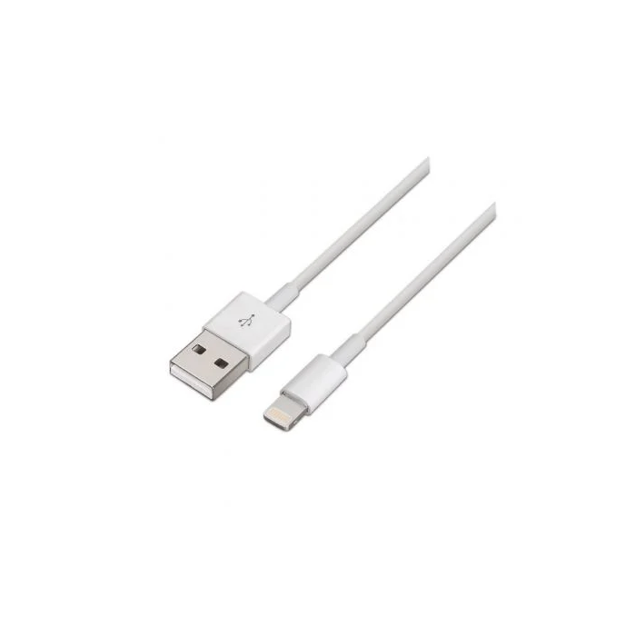 Aisens Cable Lightning A USB 2.0 Lightning-M - USB A-M Blanco 2,0M