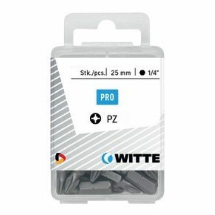 Juego de puntas WITTE Pozidriv PZ2 25 Unidades 25 Piezas 0 Juego de puntas WITTE Pozidriv PZ2 25 Unidades 25 Piezas 0