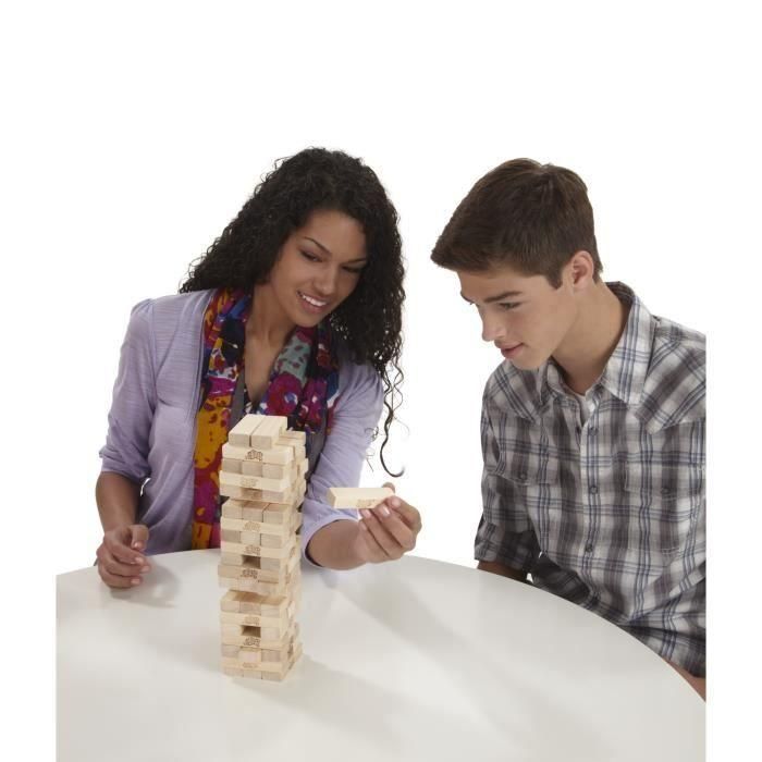 Hasbro Gaming A2120 Jenga, Juego de Habilidad y Destreza Clásico con Torre de Bloques, +6 años 1 Hasbro Gaming A2120 Jenga, Juego de Habilidad y Destreza Clásico con Torre de Bloques, +6 años 1