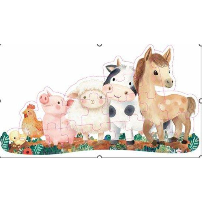 Apli Mi Primer Puzzle Progresivo Animales de la Granja 6 Fichas Edad +3 años 1