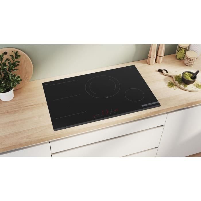 Placa de inducción ancha BOSCH - 4 fuegos - L80 x D52 cm - PVS831HC1E 1 Placa de inducción ancha BOSCH - 4 fuegos - L80 x D52 cm - PVS831HC1E 1