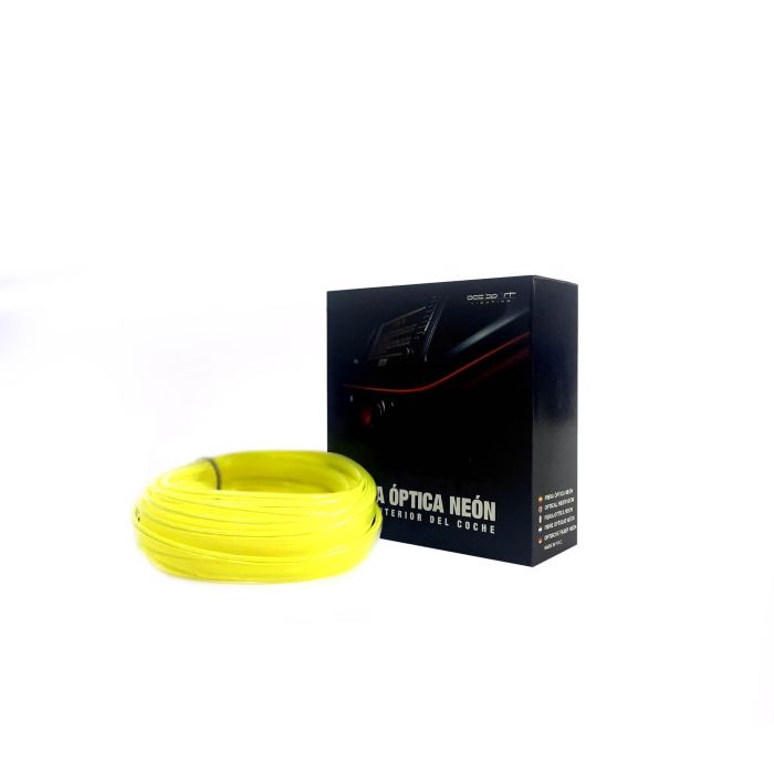Tira De Alambre De Neón De Fibra Óptica Color Amarillo OCCLED08 8 Tira De Alambre De Neón De Fibra Óptica Color Amarillo OCCLED08 8