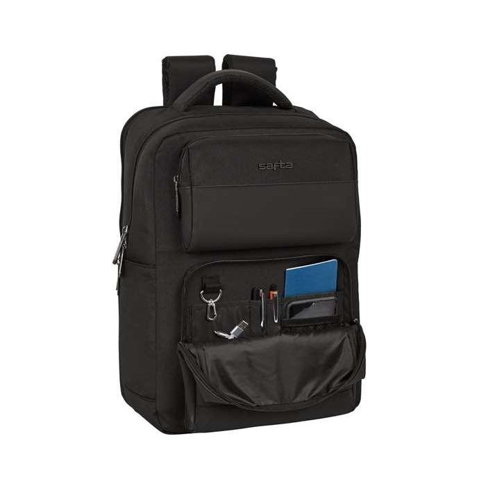 Safta Business Mochila Escolar Portátil 15.6" con USB, 2 Bolsillos Black-Blue-Grey (310x130x440 mm) 25 Safta Business Mochila Escolar Portátil 15.6" con USB, 2 Bolsillos Black-Blue-Grey (310x130x440 mm) 25