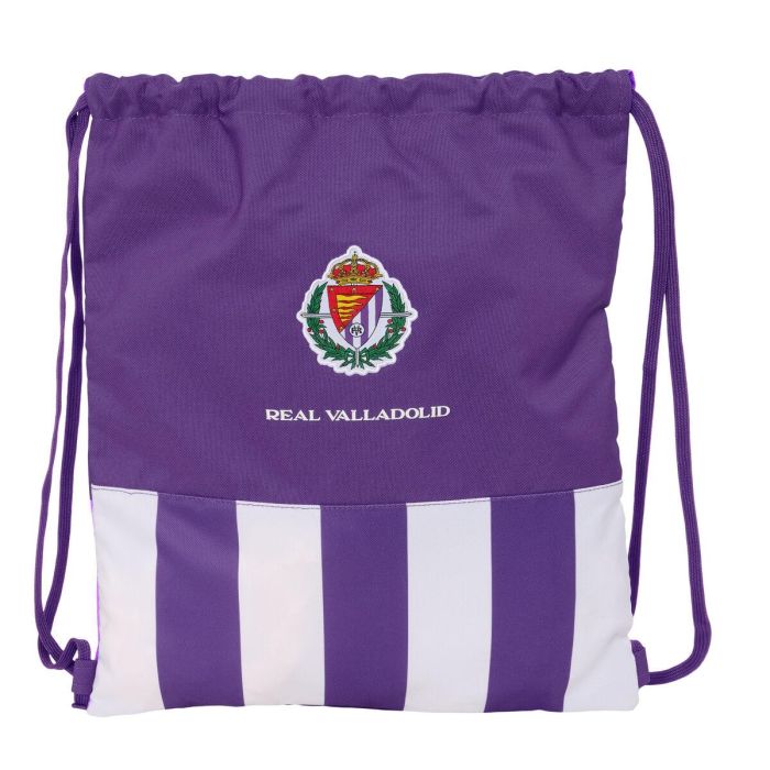 Bolsa Mochila con Cuerdas Real Valladolid C.F. Blanco Morado 35 x 40 x 1 cm 0 Bolsa Mochila con Cuerdas Real Valladolid C.F. Blanco Morado 35 x 40 x 1 cm 0