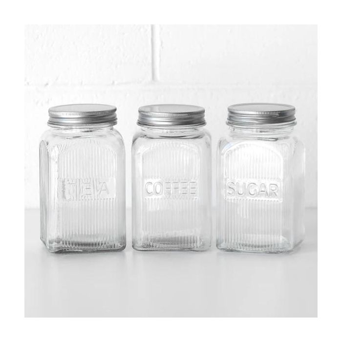 Inde Tarro Vidrio T/Metal 1300 ml 10x10x18 cm 3-Surt La Mediterrane 15