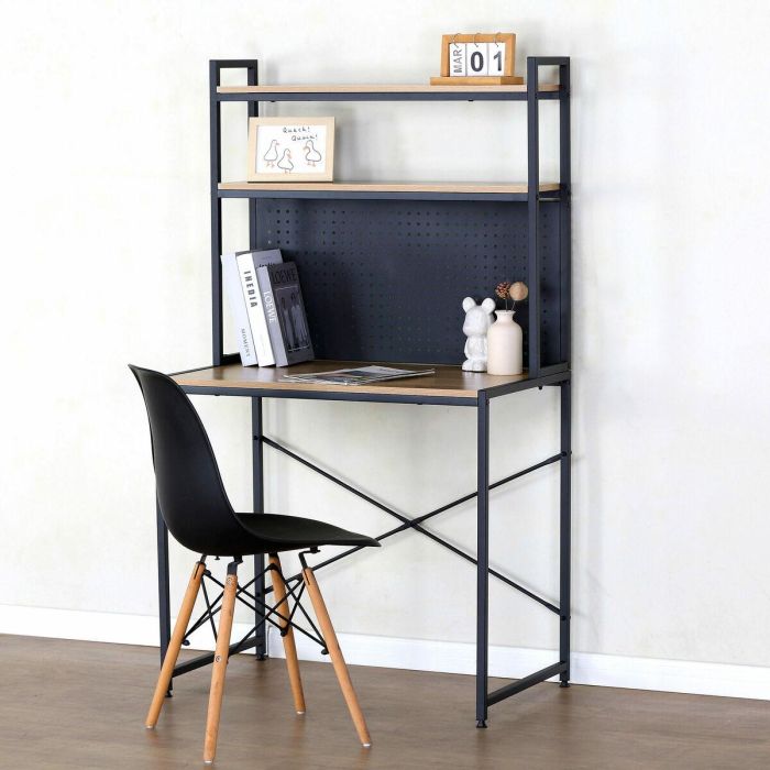 Mesa de Escritorio con Estantes Max Home Acero Melamina Aglomerado 84 x 148 x 50 cm 5 Mesa de Escritorio con Estantes Max Home Acero Melamina Aglomerado 84 x 148 x 50 cm 5