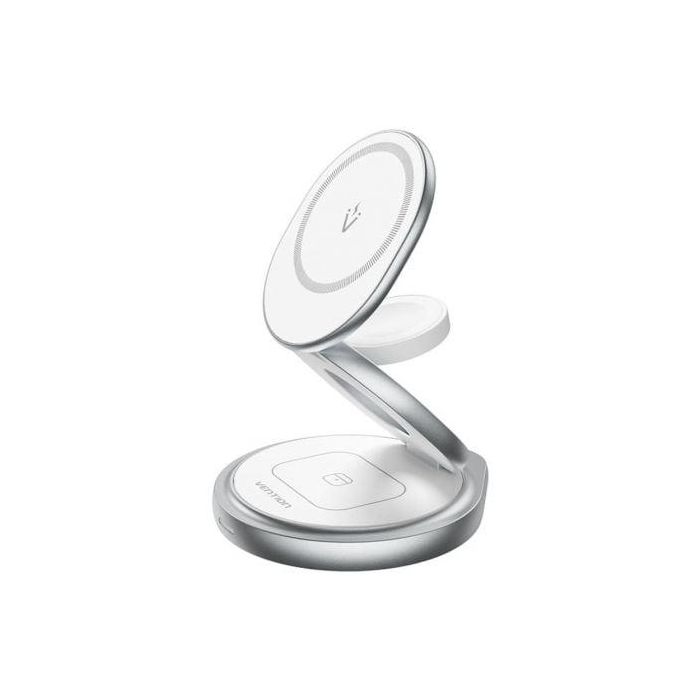Vention FGEI0 Base de Carga Inalámbrica 3 en 1 MagSafe 15W para iPhone, Apple Watch y AirPods, Plegable con Rotación 360° 1 Vention FGEI0 Base de Carga Inalámbrica 3 en 1 MagSafe 15W para iPhone, Apple Watch y AirPods, Plegable con Rotación 360° 1