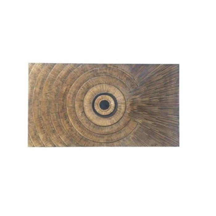 Cabecero de Cama DKD Home Decor Dorado Natural Madera MDF 180 x 3,5 x 90 cm 180,5 x 3,5 x 90,5 cm
