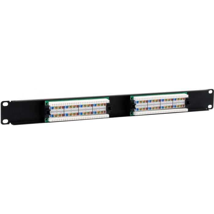 Equip Patchpanel 16x RJ45 Cat5e 19" 1HE ungeschirmt schwarz 1 Equip Patchpanel 16x RJ45 Cat5e 19" 1HE ungeschirmt schwarz 1