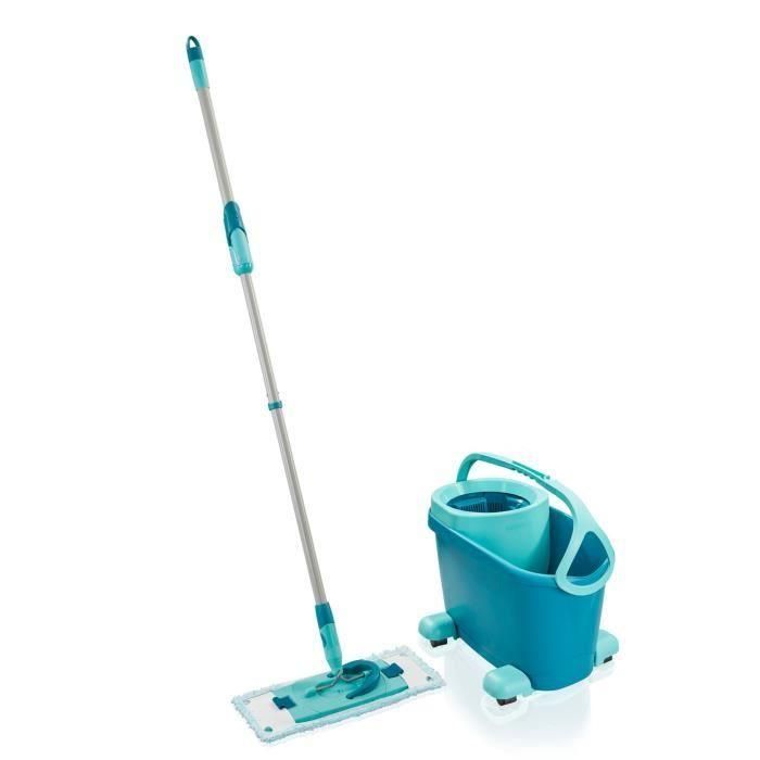 LEIFHEIT Clean Twist M Ergo mobile 52121 Kit de limpieza de suelos - Trapeador de suelo con funda, cubo de giro fácil, ruedas LEIFHEIT Clean Twist M Ergo mobile 52121 Kit de limpieza de suelos - Trapeador de suelo con funda, cubo de giro fácil, ruedas