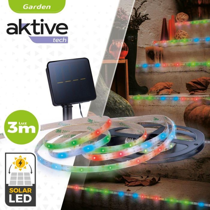Tira de luces Aktive LED Multicolor Jardín 3 m (6 Unidades) 3 Tira de luces Aktive LED Multicolor Jardín 3 m (6 Unidades) 3