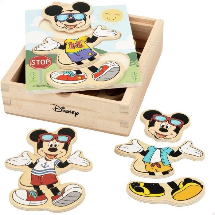 Puzzle Infantil de Madera Disney + 2 Años (12 Unidades) 6