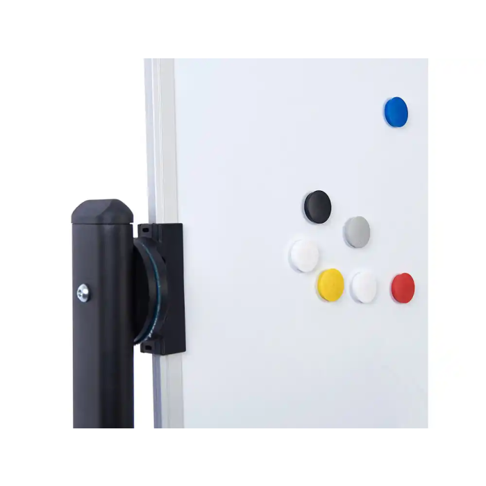 Rocada Pizarra Blanca Vitrificada Magnética Volteable Doble Cara 90x120 cm con Soporte y Ruedas 4