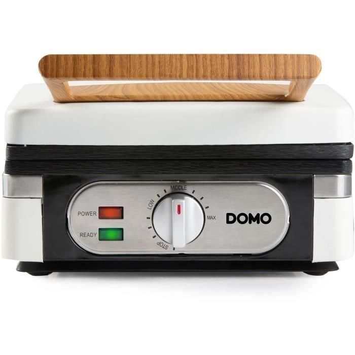 Domo Máquina para Hacer Gofres DO9274W 1400 W, 2 Gofres XL, Blanca 5