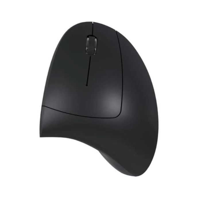 Nilox NXMOWI3014 Ratón Vertical Inalámbrico 1600 DPI, 6 Botones, Negro, Compatible con Windows, Linux y Mac 1