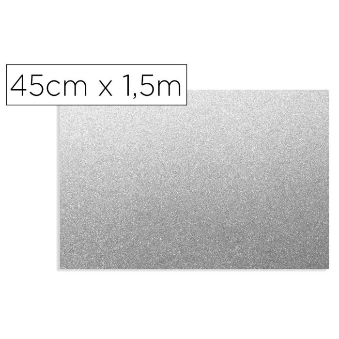 Rollo Adhesivo D-C-Fix Plata Metal Brillo Ancho 45 cm Largo 1,5 Mt Rollo Adhesivo D-C-Fix Plata Metal Brillo Ancho 45 cm Largo 1,5 Mt