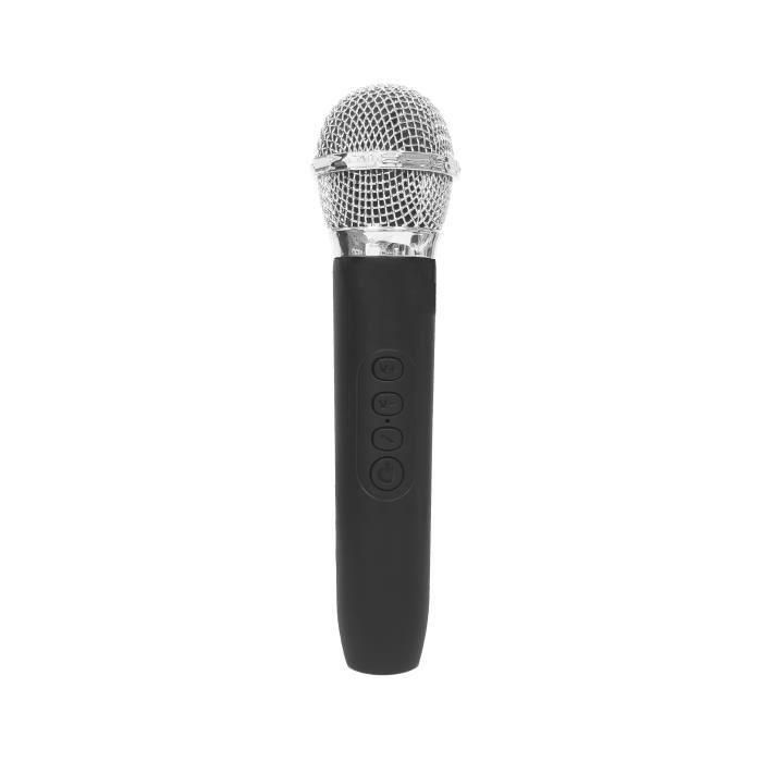 Inovalley KA129-XXL Altavoz Karaoke Luminoso 1000W, Bluetooth V5.0, 90cm, 3x 8'' Altavoces, Micrófono Inalámbrico 4