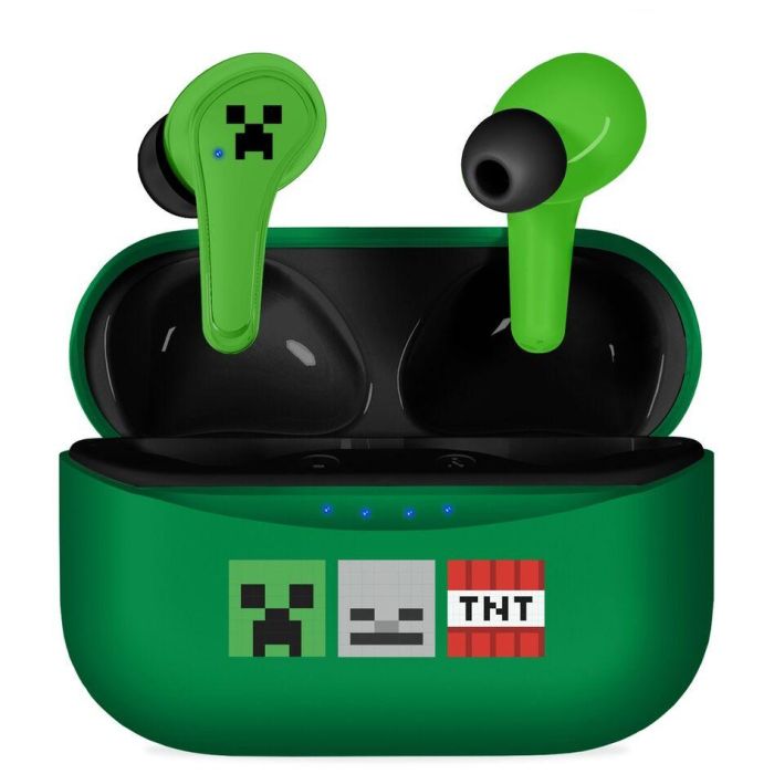 OTL Technologies Auriculares Inalámbricos TWS Bluetooth Minecraft Infantiles - 6h Autonomía