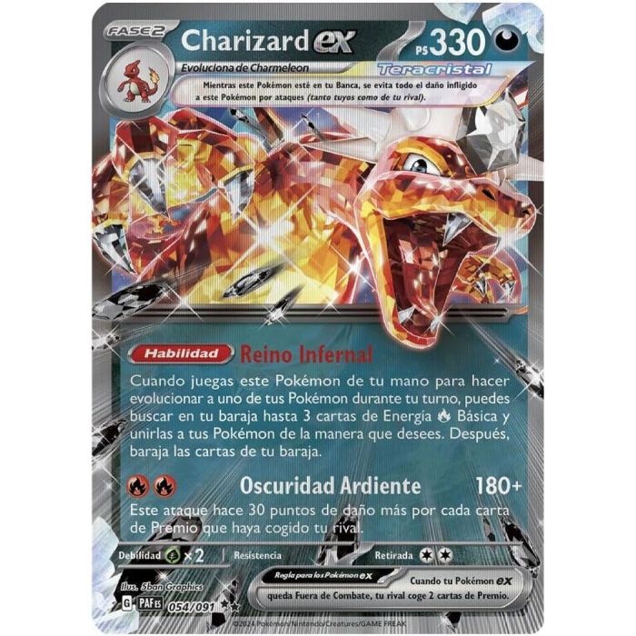 Blister juego cartas coleccionables Charizard Pokemon español 1 Blister juego cartas coleccionables Charizard Pokemon español 1