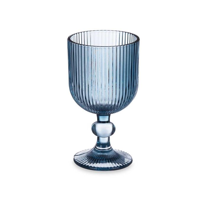 Copa Vivalto Azul Oscuro Rayas 260 ml - Cristal, 7.9x14x7.9 cm (24 Unidades) 1 Copa Vivalto Azul Oscuro Rayas 260 ml - Cristal, 7.9x14x7.9 cm (24 Unidades) 1