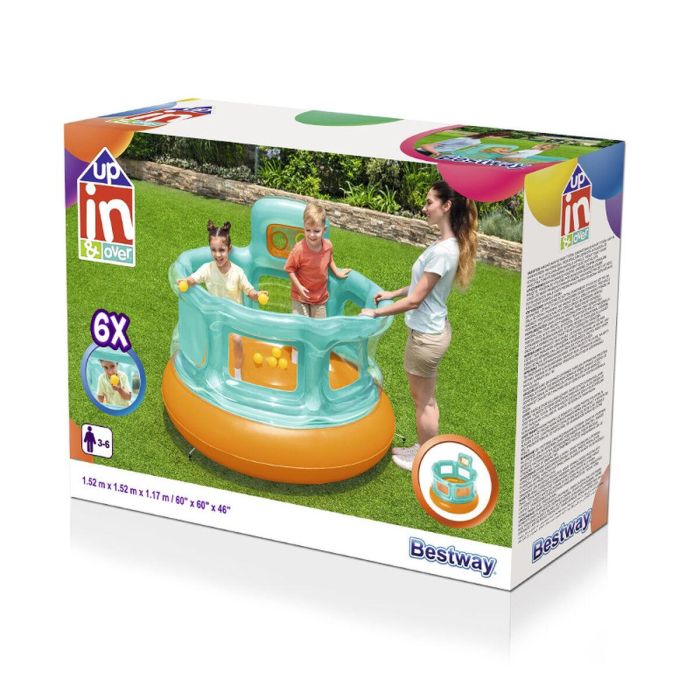 Bestway Saltador Hinchable Juegos con Bolas 152x152x117 cm +3 Años Interior y Jardin 52344 22