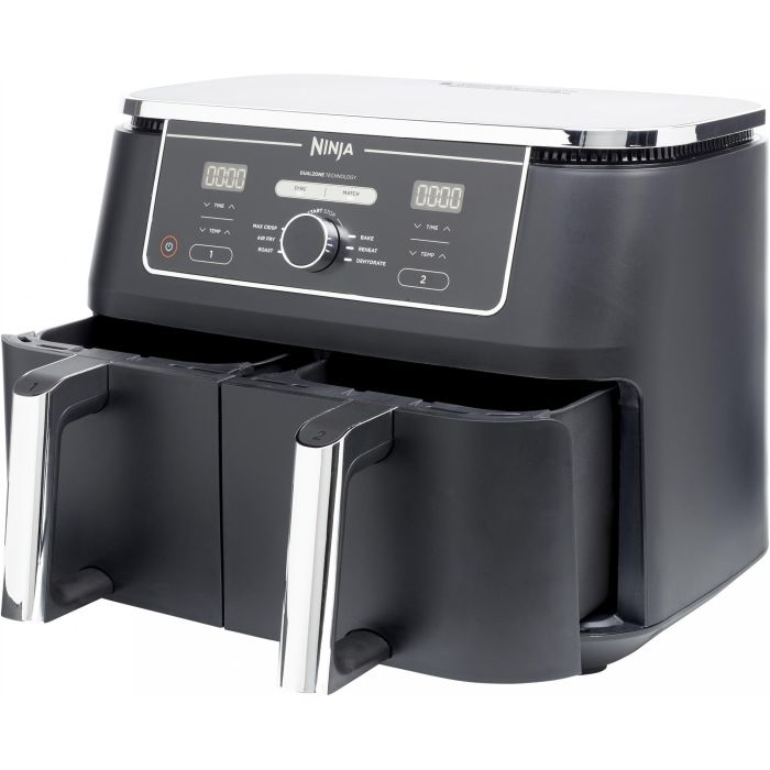 Ninja AF400EU Foodi MAX Dual Zone Freidora de Aire Caliente 9.5L Negra con Funciones de Hornear, Asar y Deshidratar 2 Ninja AF400EU Foodi MAX Dual Zone Freidora de Aire Caliente 9.5L Negra con Funciones de Hornear, Asar y Deshidratar 2