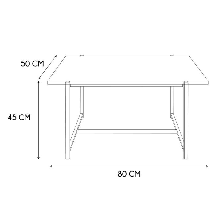 Mesa 80X45 Loka Home Deco Factory altura 45 cm 5 Mesa 80X45 Loka Home Deco Factory altura 45 cm 5
