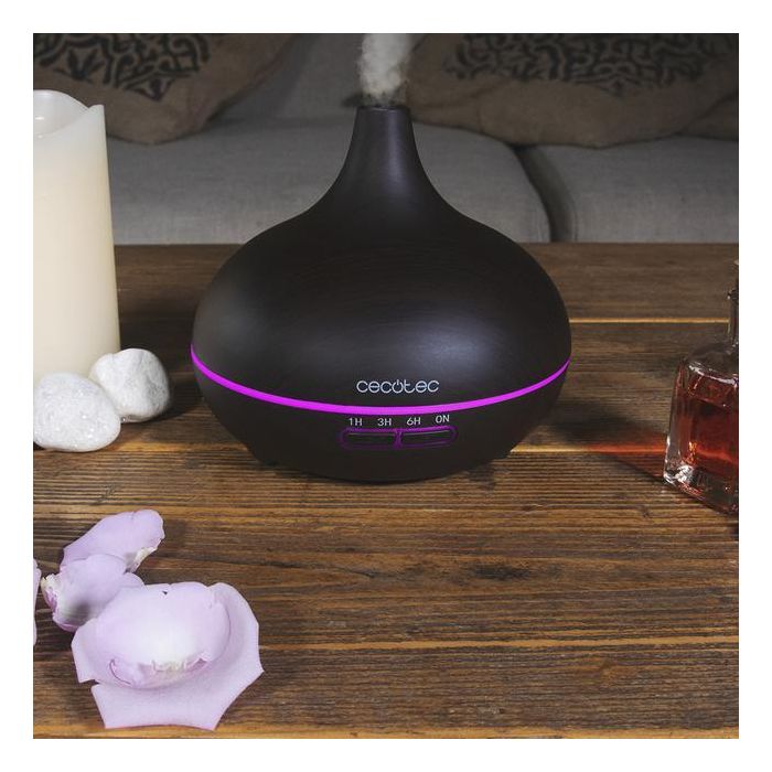 Cecotec Pure Aroma 300 Yin Humidificador Ultrasónico 0.3 L Negro, Madera 10 W Cecotec Pure Aroma 300 Yin Humidificador Ultrasónico 0.3 L Negro, Madera 10 W