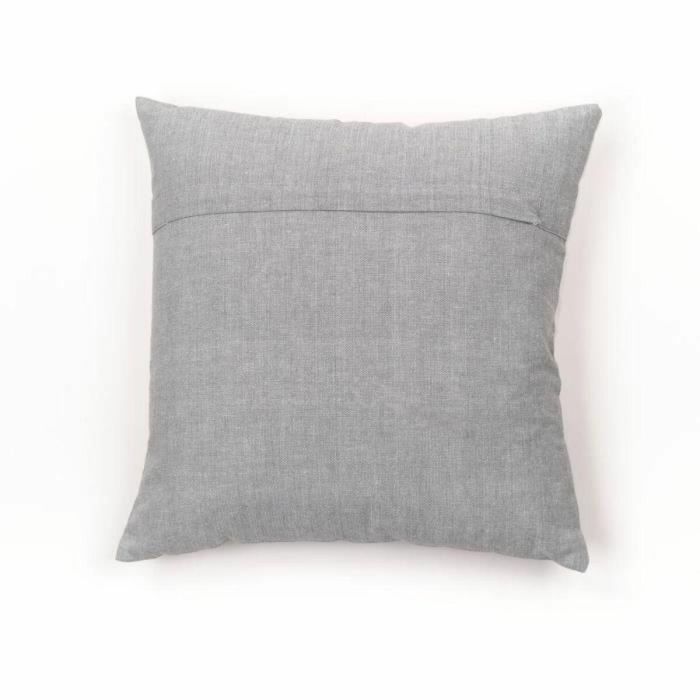 Cojín - HOY - CHARME - Slub x Chambray x Pompon Capucune - 40 x 40 cm 1 Cojín - HOY - CHARME - Slub x Chambray x Pompon Capucune - 40 x 40 cm 1