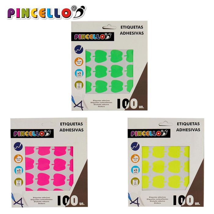 Etiquetas Adhesiva 22X49Mm Manzana Surtidos 5P Pincello (120 Unidades) 1 Etiquetas Adhesiva 22X49Mm Manzana Surtidos 5P Pincello (120 Unidades) 1