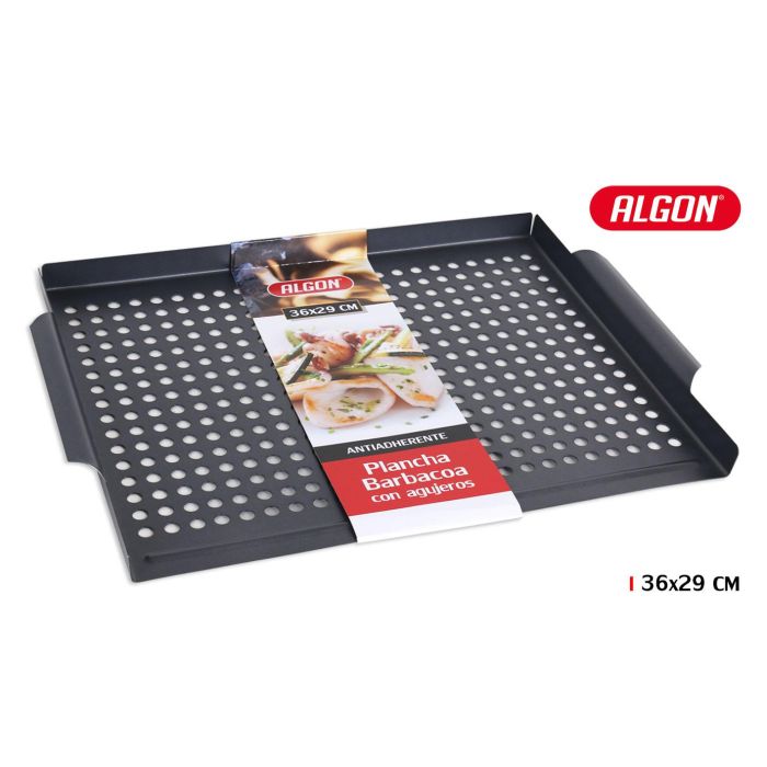 Algon Bbq Plancha Barbacoa con Agujeros 36 x 29 cm (6 Unidades)