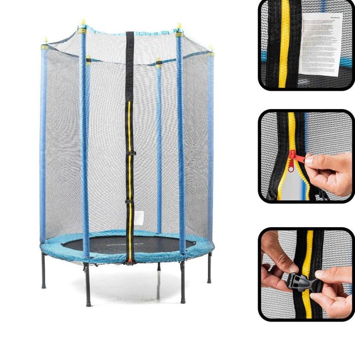 Cama Elástica Infantil con Red de Seguridad Zuply InnovaGoods 7 Cama Elástica Infantil con Red de Seguridad Zuply InnovaGoods 7