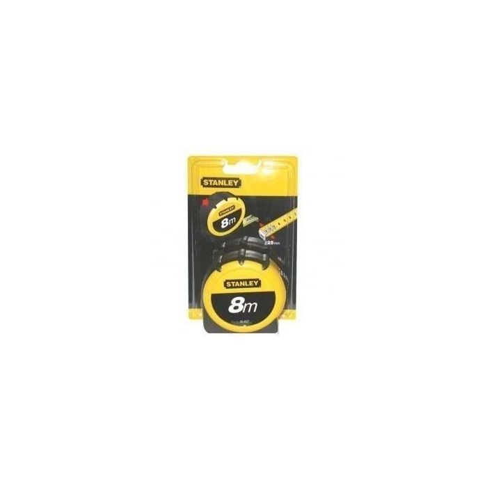 STANLEY 0-30-657 Flexómetro Tylon Revestido Bimaterial 8m Profesional Anti-golpes Lectura Mate Gancho Zero Real STANLEY 0-30-657 Flexómetro Tylon Revestido Bimaterial 8m Profesional Anti-golpes Lectura Mate Gancho Zero Real