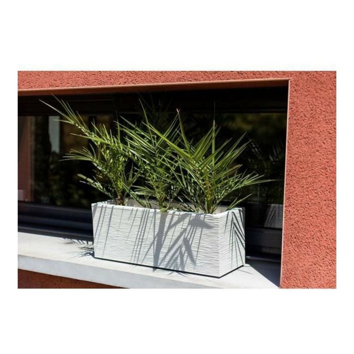 EDA PLASTIQUE Balconniere Graphit Up Maceta 25 L 59 x 19.5 x 22.8 cm Blanco Encalado 1