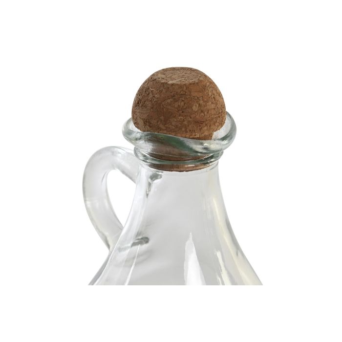 DKD Home Decor Aceitera Vinagrera Básicos Transparente de Cristal y Corcho, Set de 2 piezas, Capacidad 230ml, Medidas 9x9x14.5 cm 2 DKD Home Decor Aceitera Vinagrera Básicos Transparente de Cristal y Corcho, Set de 2 piezas, Capacidad 230ml, Medidas 9x9x14.5 cm 2