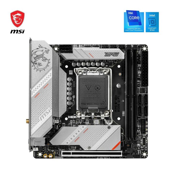MSI MSI4711377069632 Placa base MPG B760I EDGE WiFi Intel B760 LGA 1700 mini ATX 16 MSI MSI4711377069632 Placa base MPG B760I EDGE WiFi Intel B760 LGA 1700 mini ATX 16
