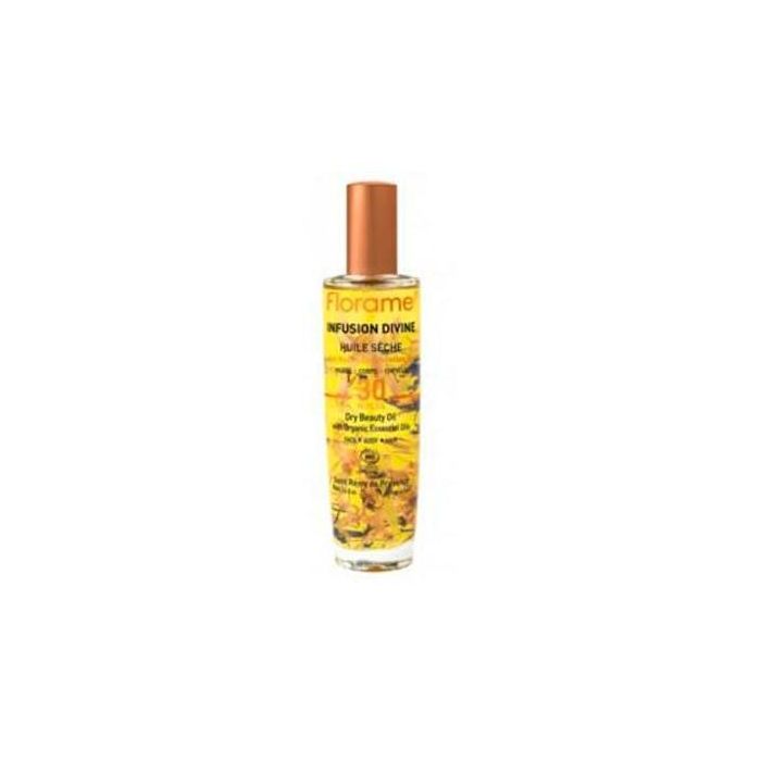 Florame Divine Infusion Aceite Seco 100 ml - Rostro, Cuerpo, Cabello - Nutre, Alisa, Ilumina y Regenera con 30 Aceites Preciosos